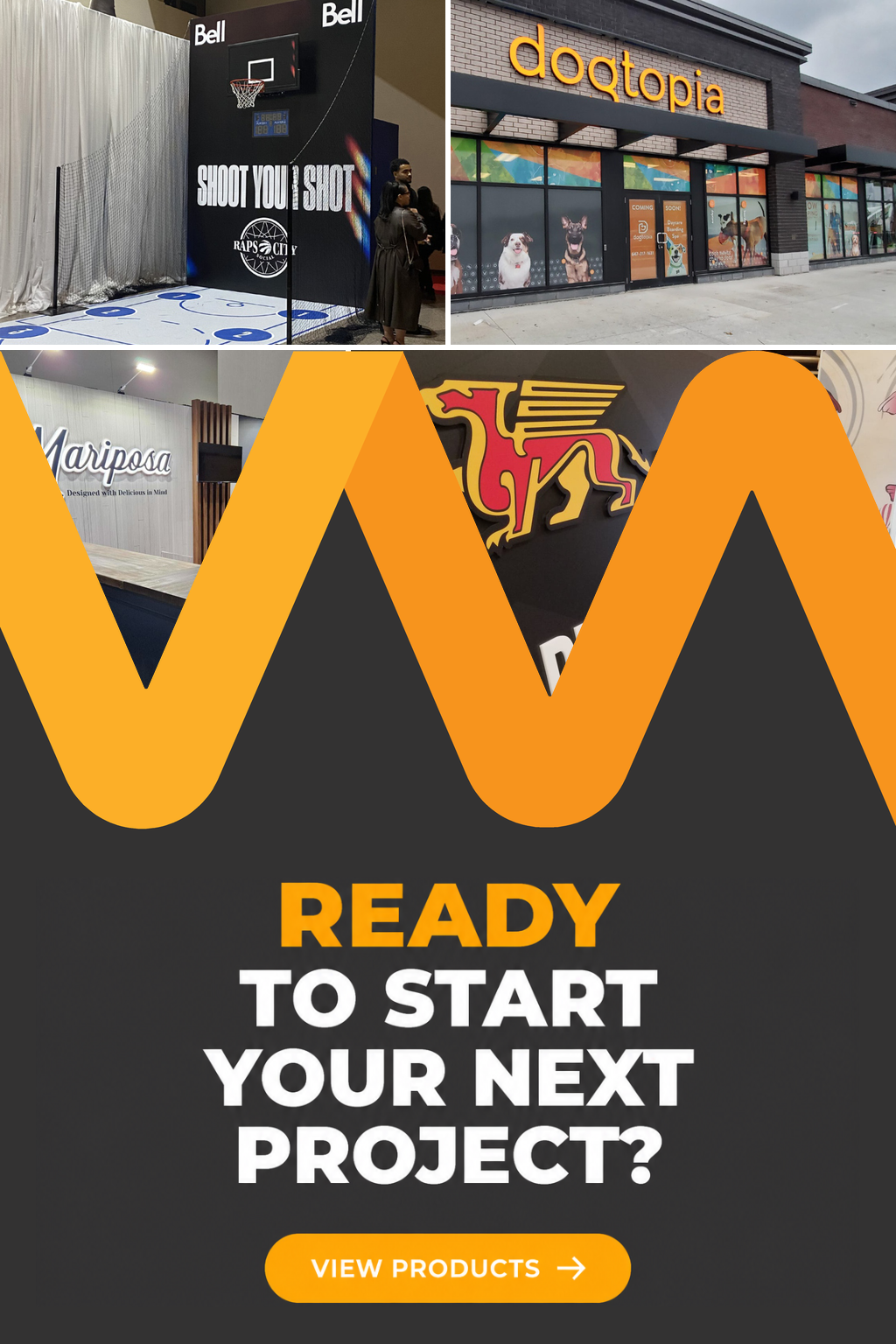 Ready to start your next project? Vast Media trade show booths, signage and window graphics