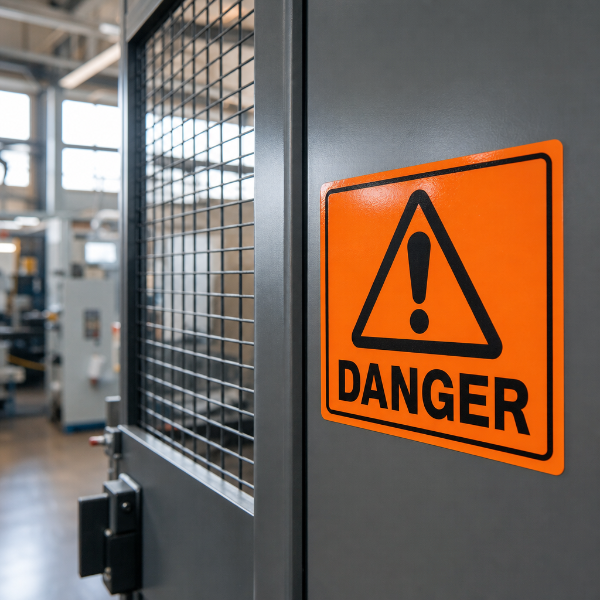 Hazard and Danger Warning Stickers | Vast Media
